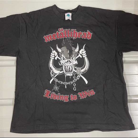 Rare vintage 1999 Metallica Motörhead Metclub exclusive tee XXL unisex
